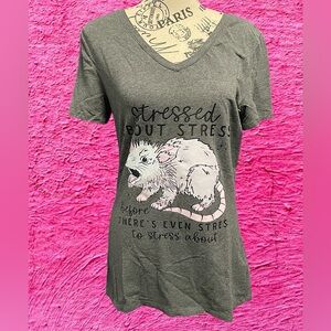 🔥Stressed possum graphic tee 🔥